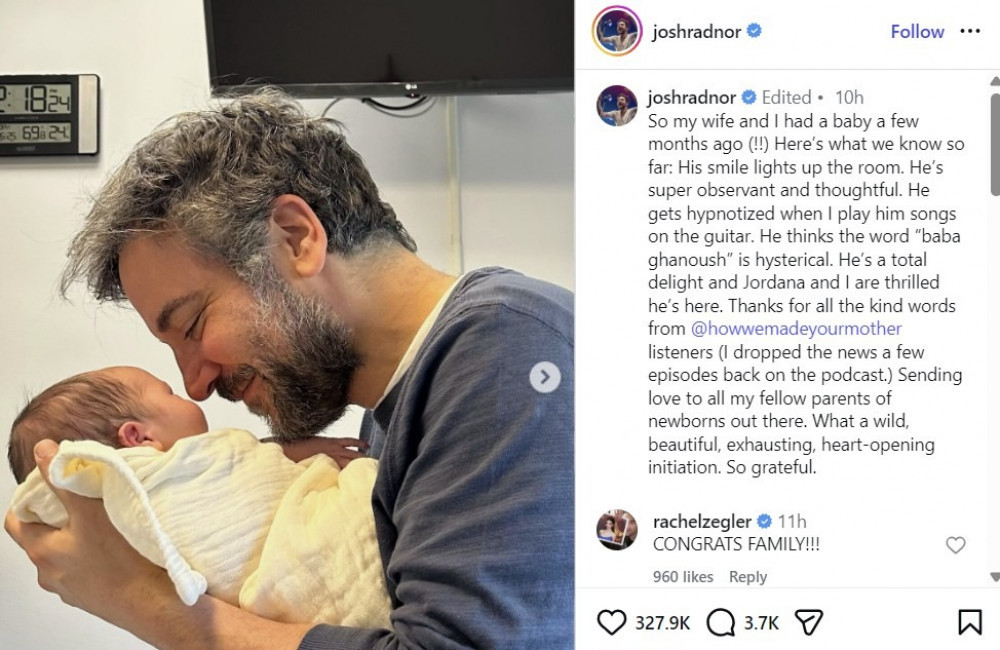 Josh Radnor e Jordana Jacobs accolgono un bambino